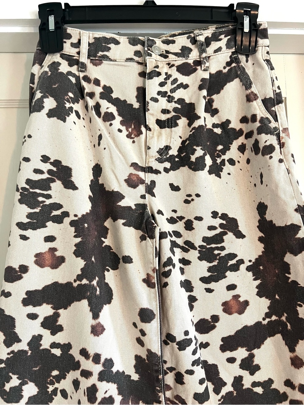 Leon Double Hem High-Rise Wide-Leg Cuffed Jeans by Pilcro Size 25 - Picture 4 of 15